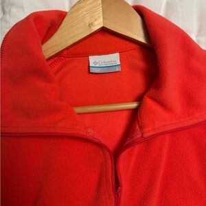 Columbia Vibrant Red /Fuchsia Fleece Quarter Zip